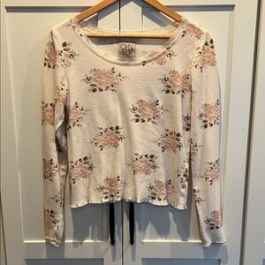 Chaser Pink Floral Long Sleeve Top